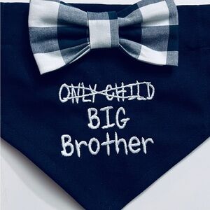 Dog Bandana, Gender Reveal Pregnancy Announcement med, large